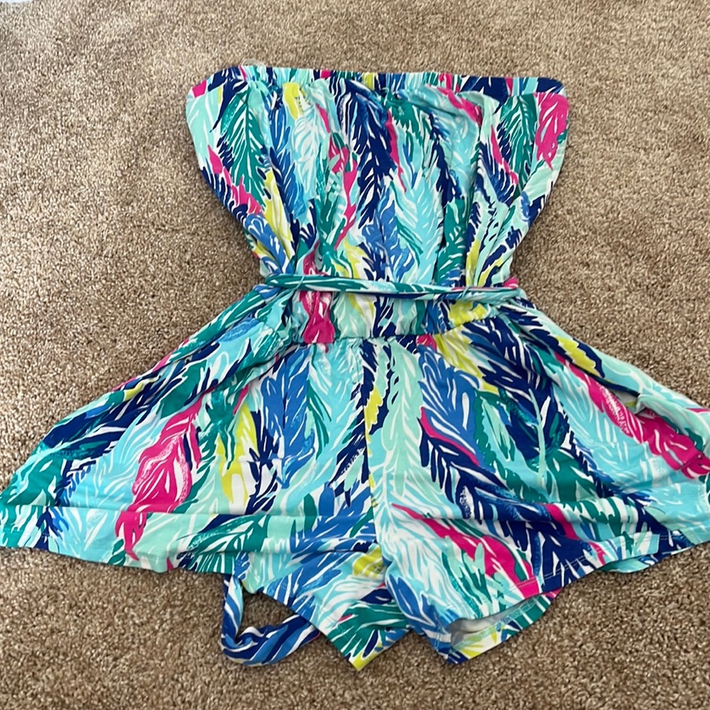 Lilly Pulitzer tube top romper size medium